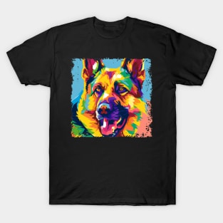 German Shepherd Dog Pop Art - Dog Lover Gifts T-Shirt